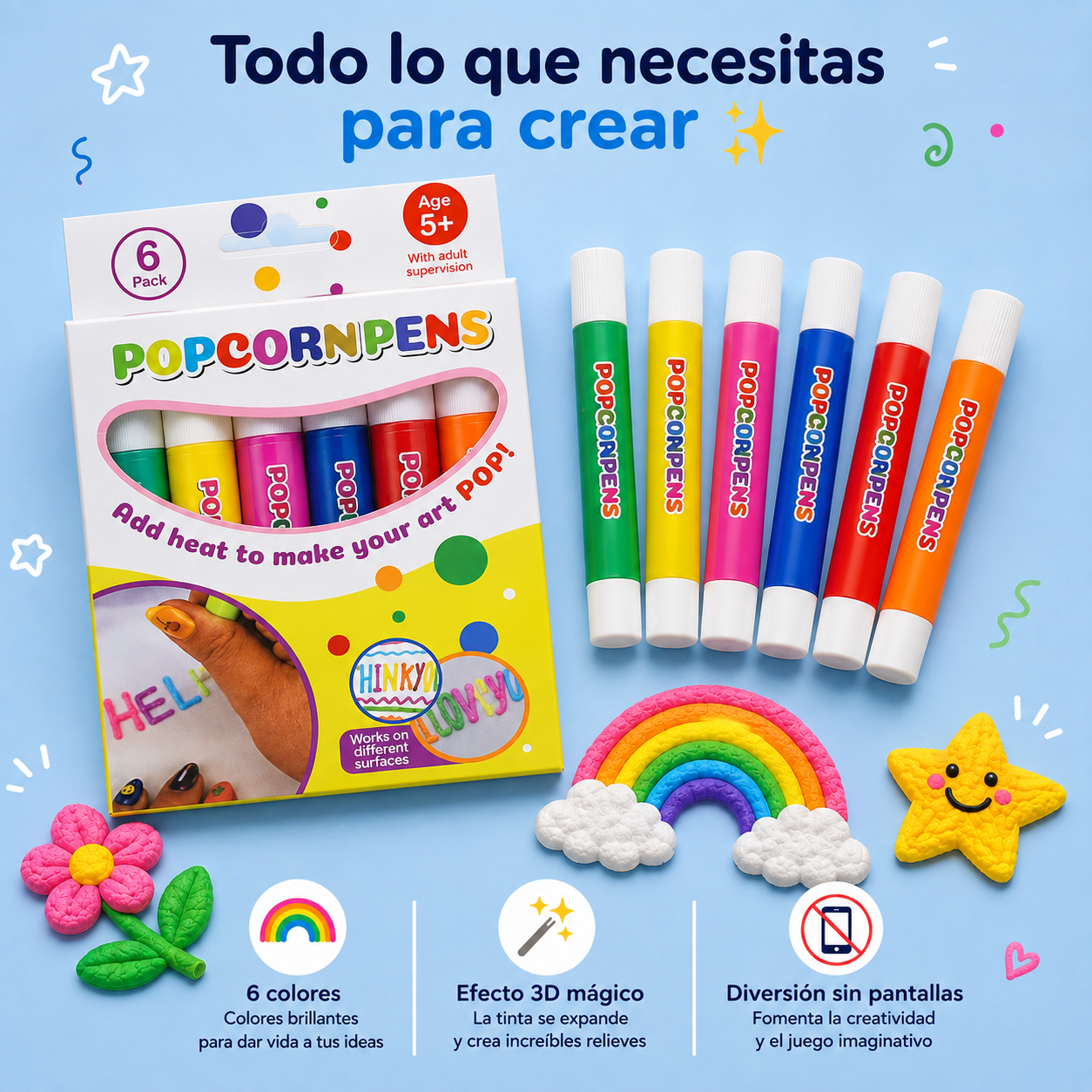 Kidmos PuffPens™ – Rotuladores Mágicos 3D